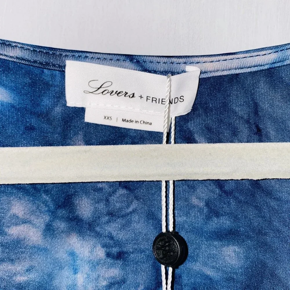 Lovers + Friends Dory Top in Blue Tie Dye - Picture 3 of 5